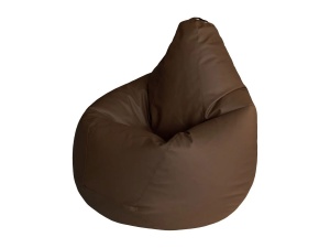 Кресло-мешок Груша коричневый, экокожа, L