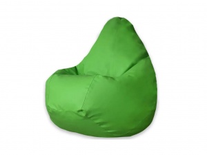 Кресло-мешок Груша зеленый, экокожа, XL