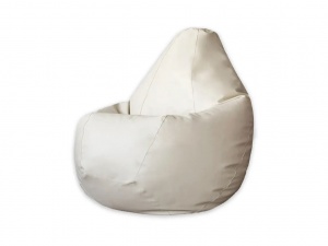 Кресло-мешок Груша светло-бежевый, экокожа, XL