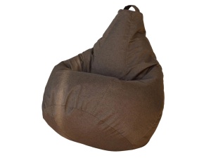 Кресло-мешок Груша коричневый, рогожка, 2XL
