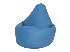 Кресло-мешок Груша голубой, экокожа, 2XL