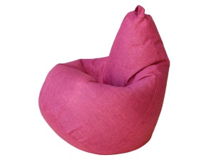 Кресло-мешок Груша розовый, рогожка, 3XL