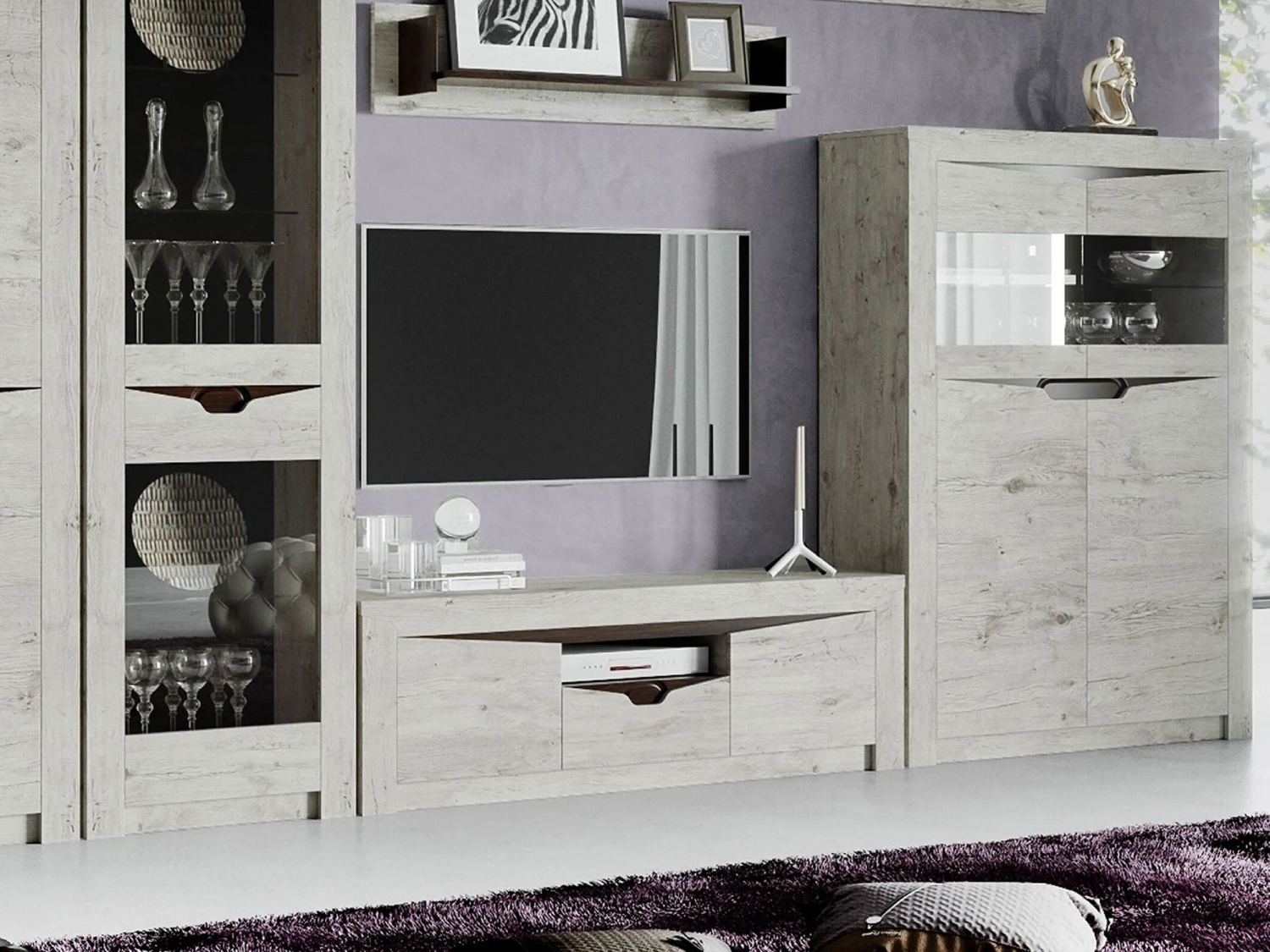 Модульная стенка для гостиной Соренто купить в Москве