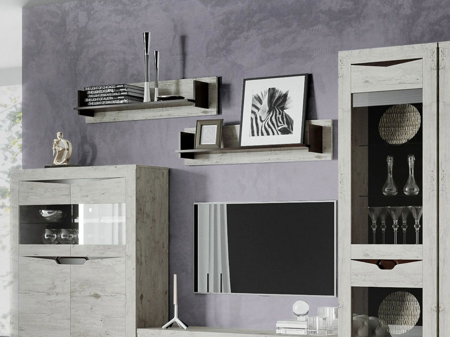 Модульная стенка для гостиной Соренто купить в Москве