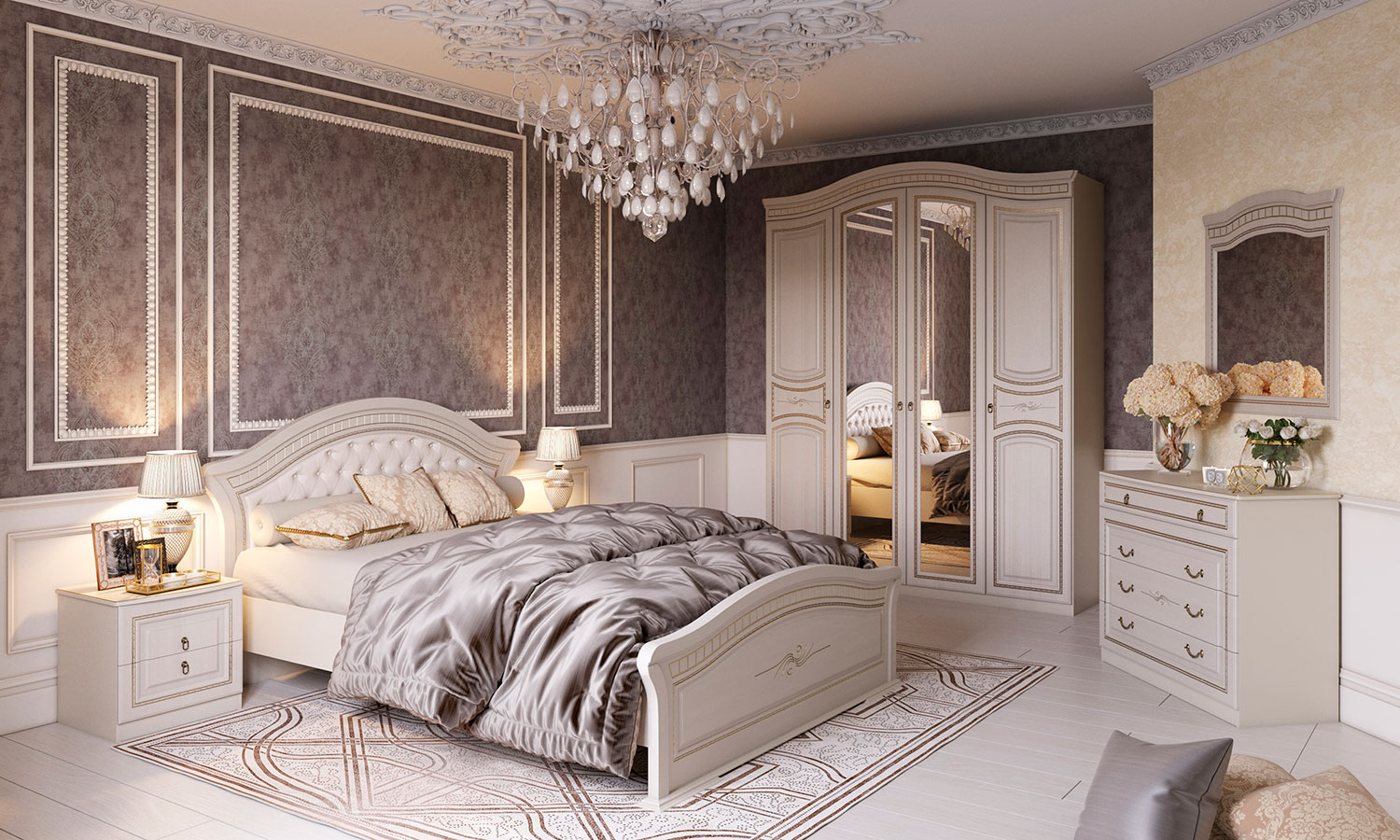 Модульная спальня Николь купить в Москве