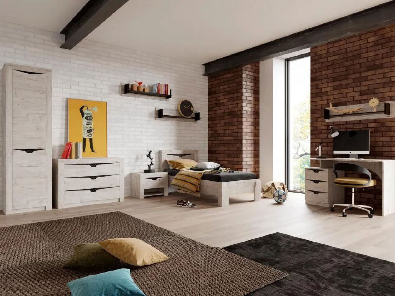 Кровать 90х200 Соренто купить в Москве