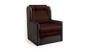 Кресло раскладное Классика-Д шоколад и рогожка