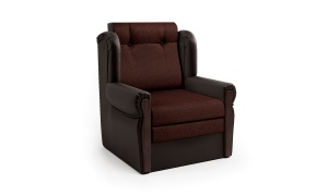 Кресло раскладное Классика-М шоколад и рогожка