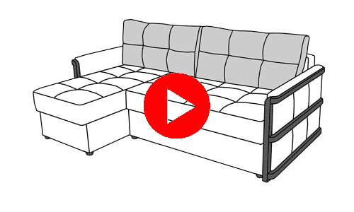Угловой диван Валенсия-комфорт (подлокотники 11 см), правый купить в Москве