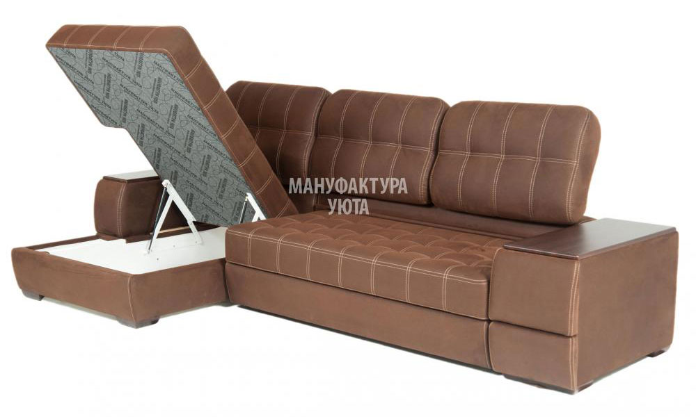угловой диван Бест МИНИ с оттоманкой №4 (80см), левый купить в Москве