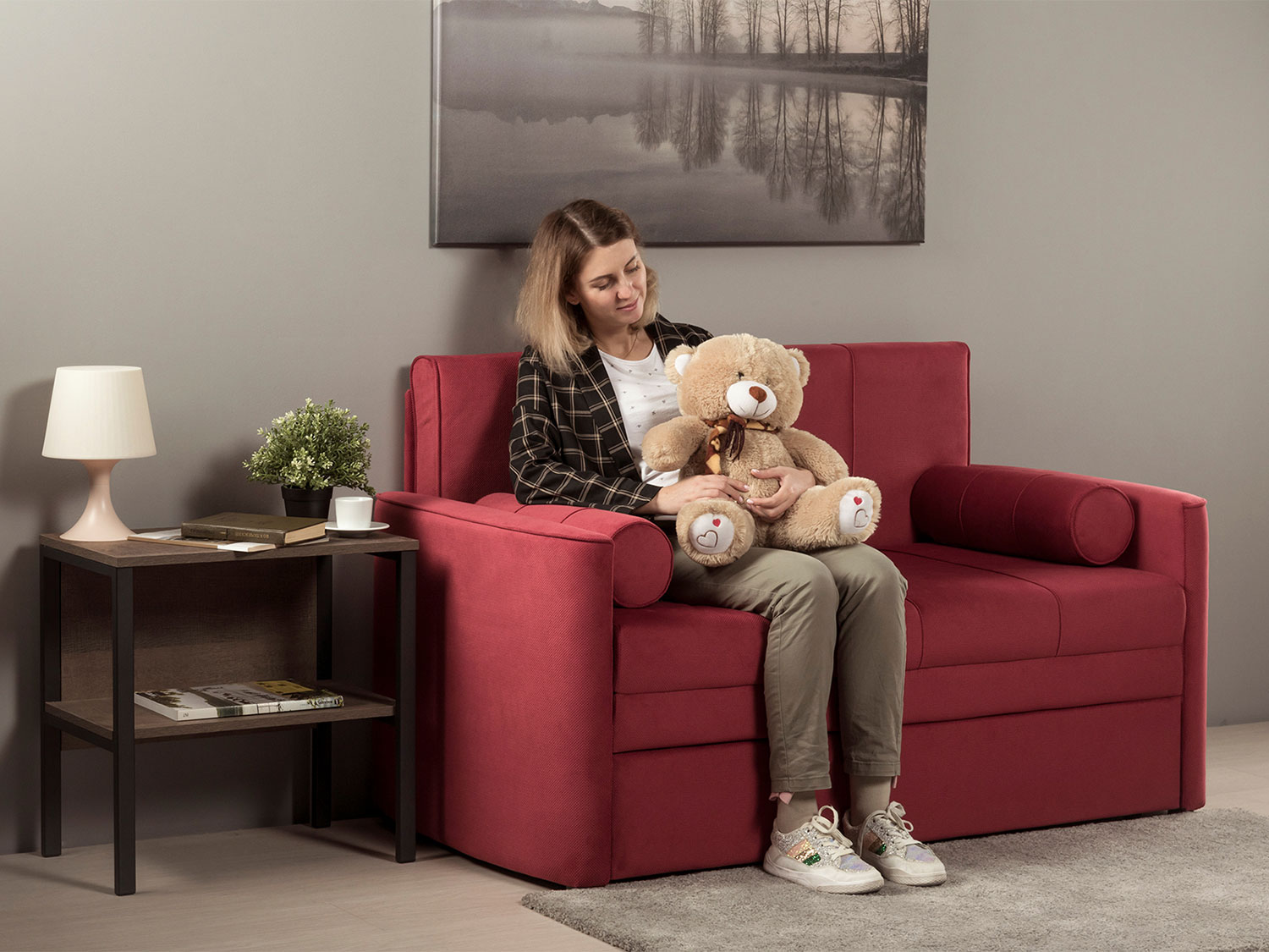 Диван Мелани (120) арт. ТД 336 (велюр Киви 67) купить в Москве