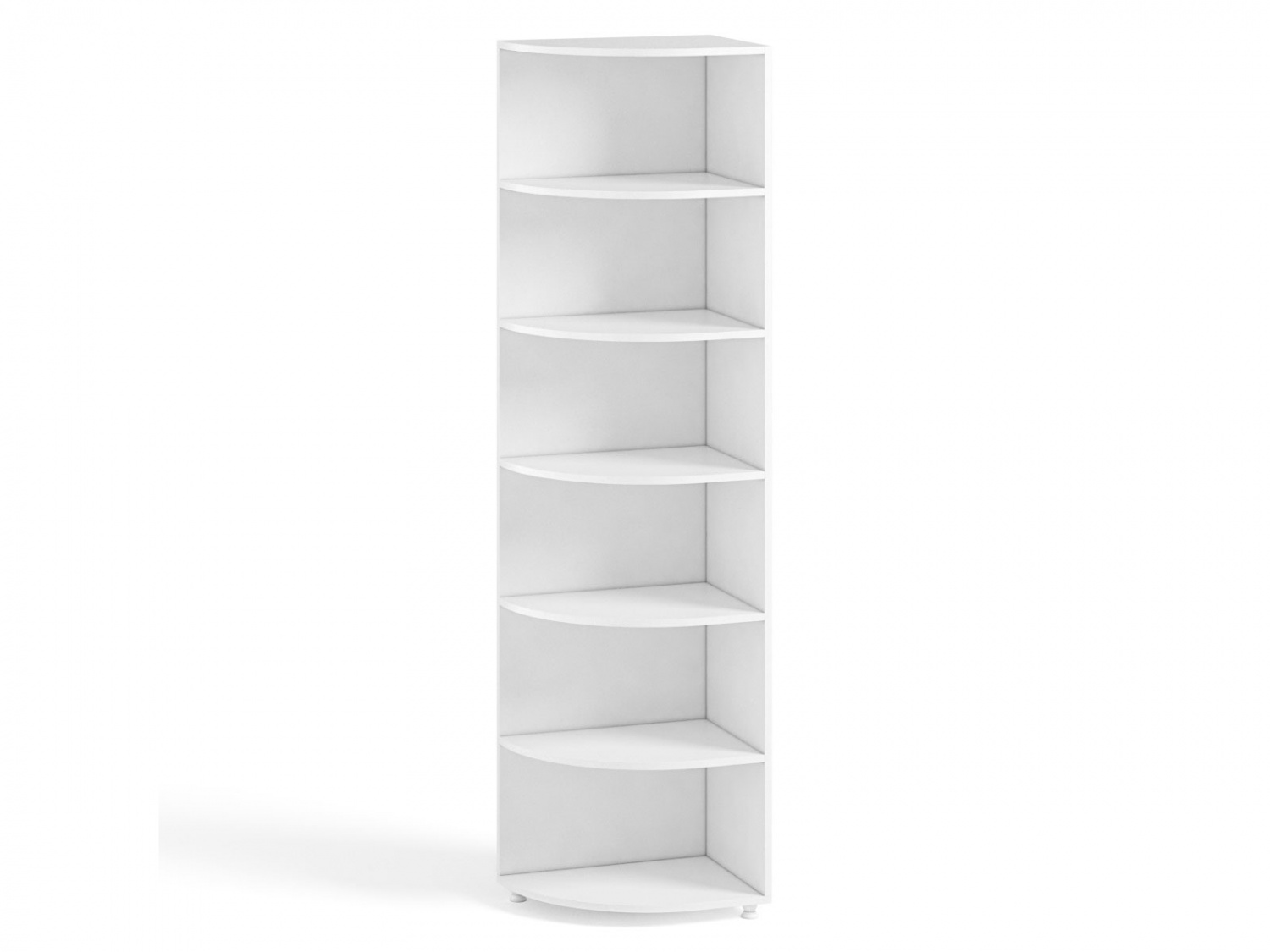 Стеллаж угловой ИТ-17 Италия гл.560 белое дерево купить в Москве