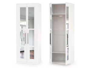 Шкаф для одежды 2-х дверный с зеркалами Валенсия 13.329