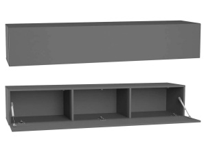 Шкаф навесной ТИП-30 Point (Поинт), серый графит