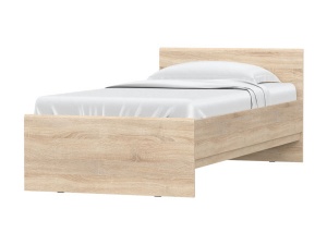 Кровать односпальная Stern (Штерн) 90х200, дуб сонома (без ламелей)