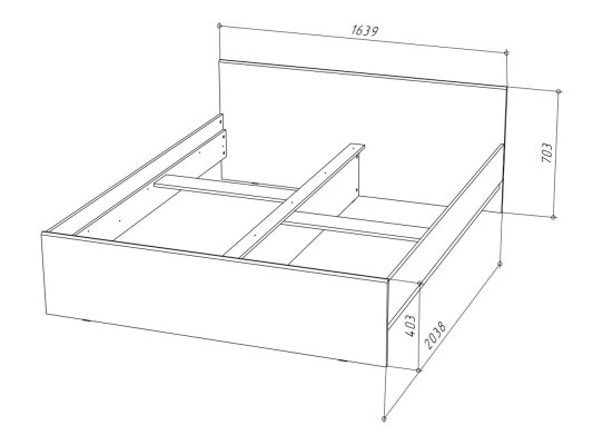 Кровать Stern (Штерн) 1600х2000, белый купить в Москве