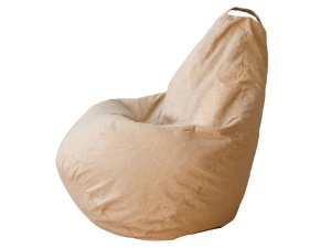Кресло-мешок Груша бежевый, рогожка, XL