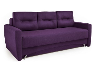 Диван-кровать Опера 130, фиолетовый, рогожка