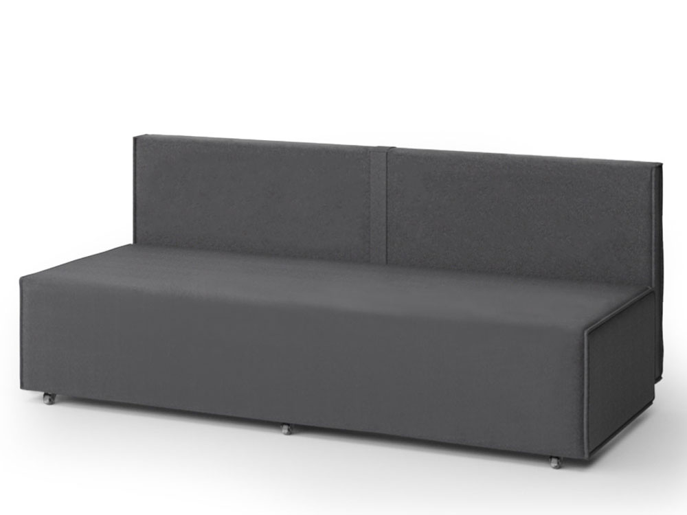 Диван раскладной недорогой Спейс 196х142, еврокнижка, ППУ, без подлокотников купить в Москве