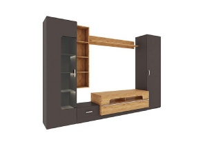 Стенка ТВА Loft - 20, Бронзовый Век + Дуб Вотан