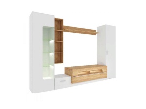 Стенка ТВА Loft - 20, Белый + Дуб Вотан