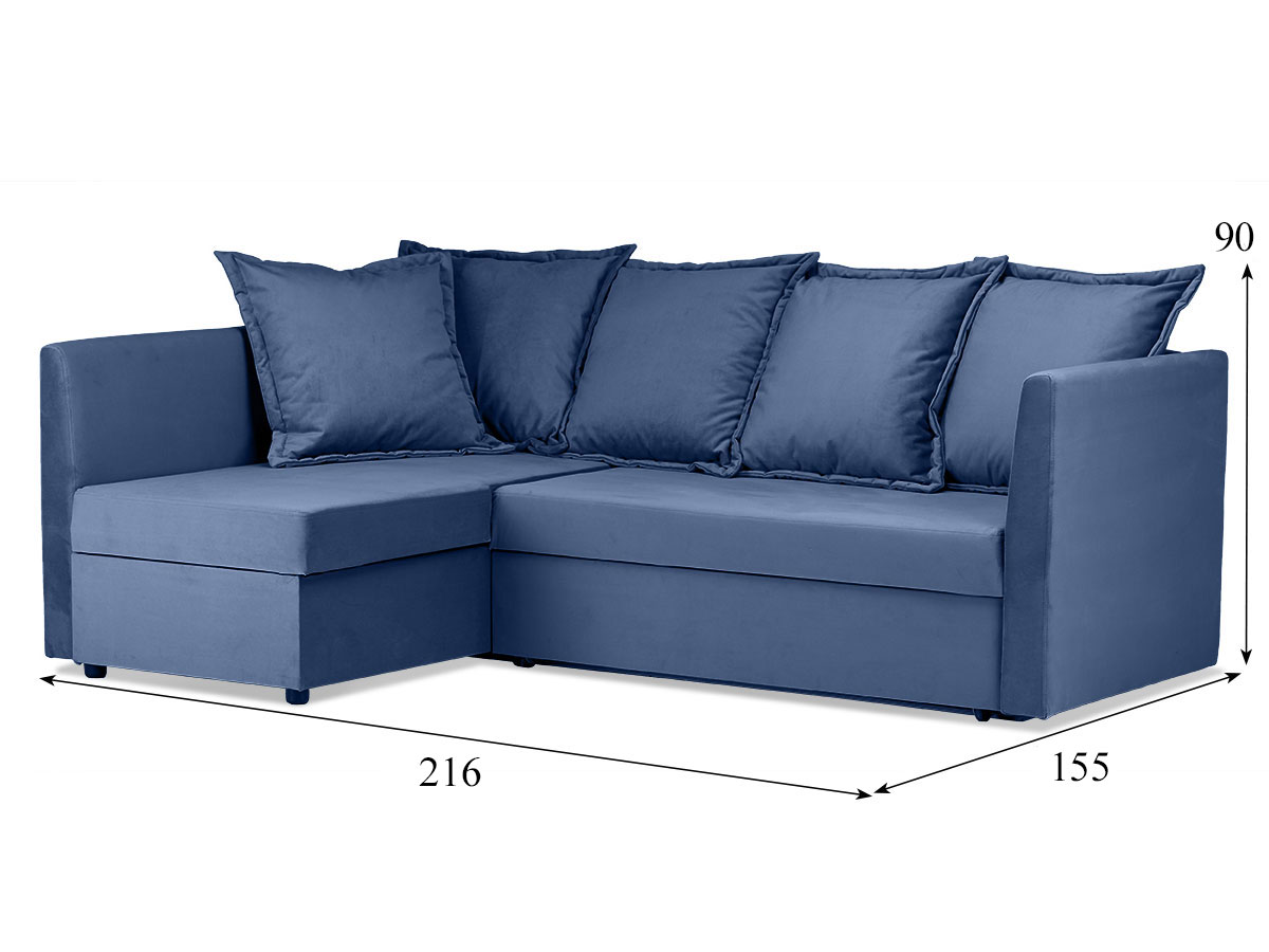 Диван угловой Хольмсунд (велюр Velutto 46), левый купить в Москве Диван угловой Хольмсунд (велюр Velutto 46), левый купить в Москве