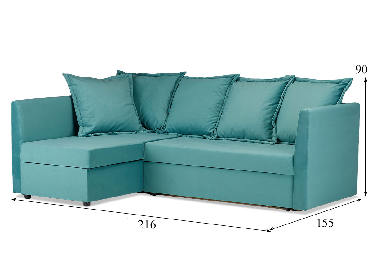 Диван угловой Хольмсунд (велюр Velutto 44), левый купить в Москве Диван угловой Хольмсунд (велюр Velutto 44), левый купить в Москве