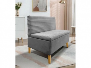 Диван ОАЗИС-1 Д широкий серый №25