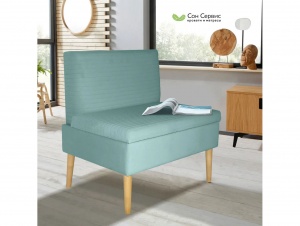 Диван ОАЗИС-1 ДУ узкий бирюза №21