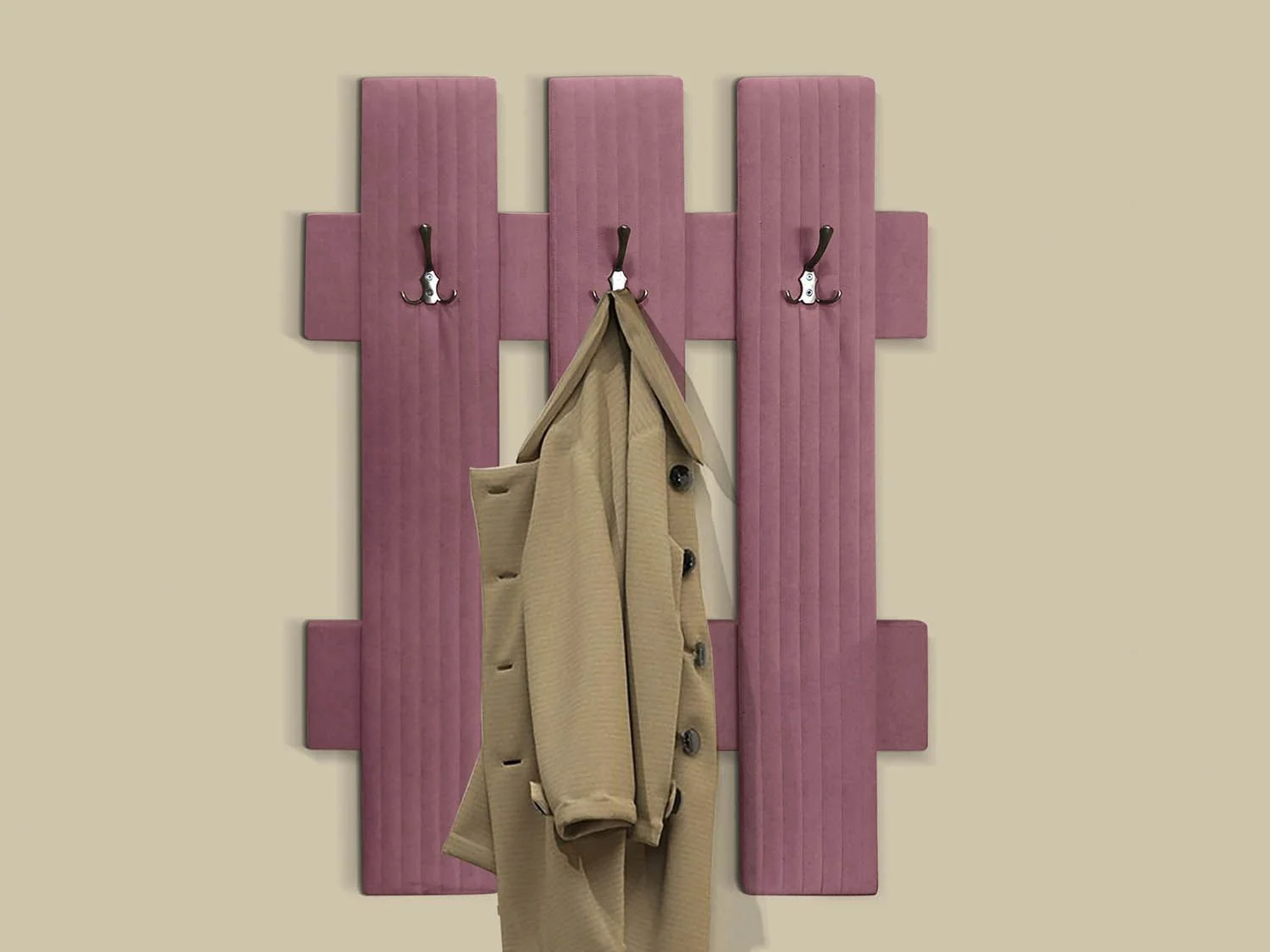 Вешалка настенная В 2 пудра №15 купить в Москве Вешалка настенная В 2 пудра №15 купить в Москве