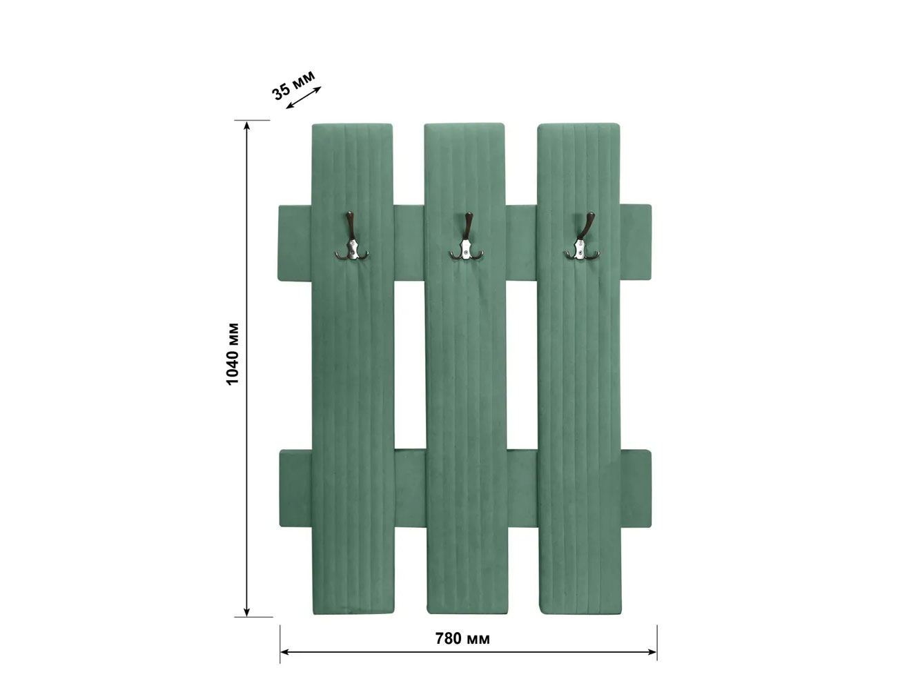 Вешалка настенная В 2 бирюза №21 купить в Москве Вешалка настенная В 2 бирюза №21 купить в Москве