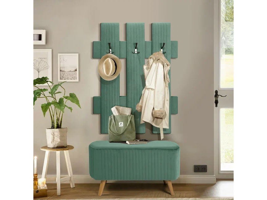 Вешалка настенная В 2 бирюза №21 купить в Москве Вешалка настенная В 2 бирюза №21 купить в Москве