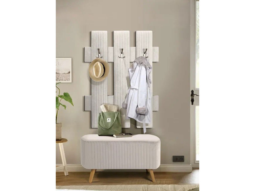 Вешалка настенная В 2 молочный №1 купить в Москве Вешалка настенная В 2 молочный №1 купить в Москве