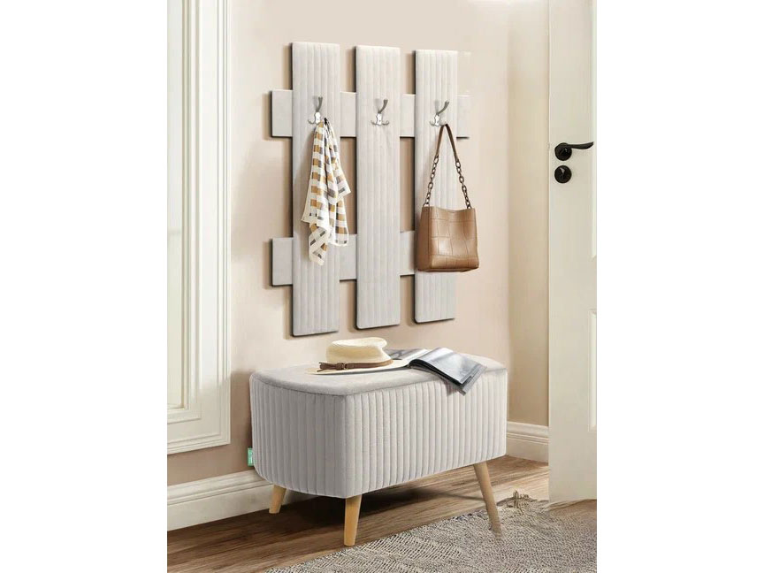 Вешалка настенная В 2 молочный №1 купить в Москве Вешалка настенная В 2 молочный №1 купить в Москве