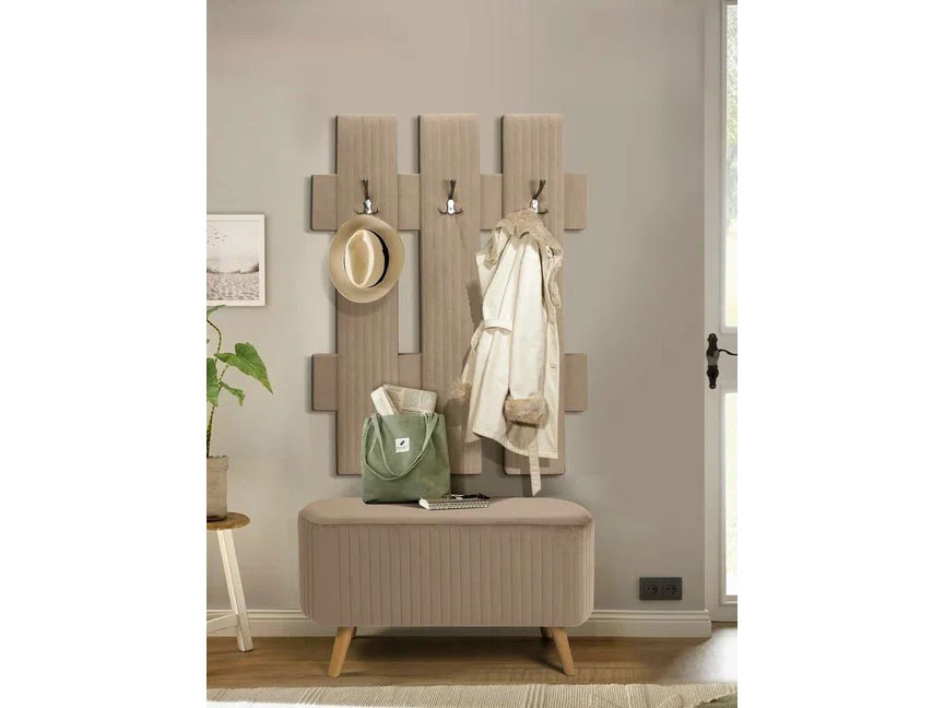 Вешалка настенная В 2 бежевый №4 купить в Москве Вешалка настенная В 2 бежевый №4 купить в Москве