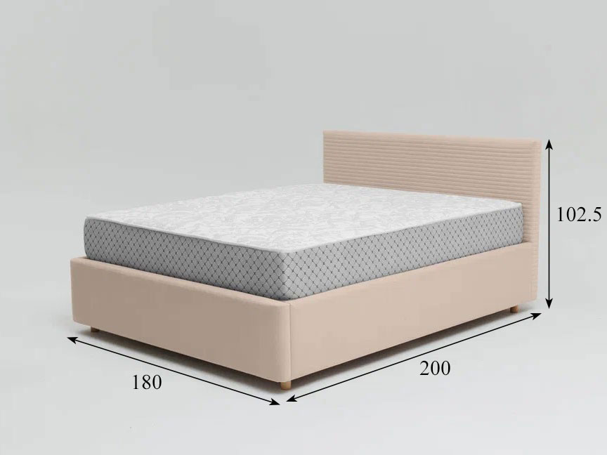 Кровать Event Loft 1800 с основанием, бежевый №4 купить в Москве Кровать Event Loft 1800 с основанием, бежевый №4 купить в Москве