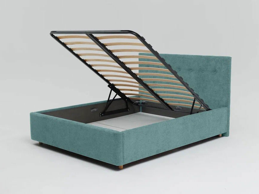 Кровать Nova 1800 с под. механизмом, бирюза №21 купить в Москве Кровать Nova 1800 с под. механизмом, бирюза №21 купить в Москве