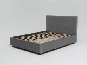 Кровать Galaxy 1600 с основанием, серый №25