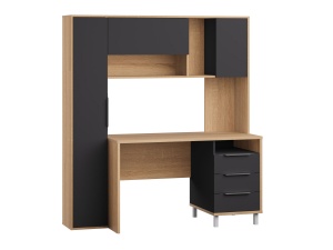 Стол компьютерный Комфорт 12.95 N Дуб Сонома / Темно-серый