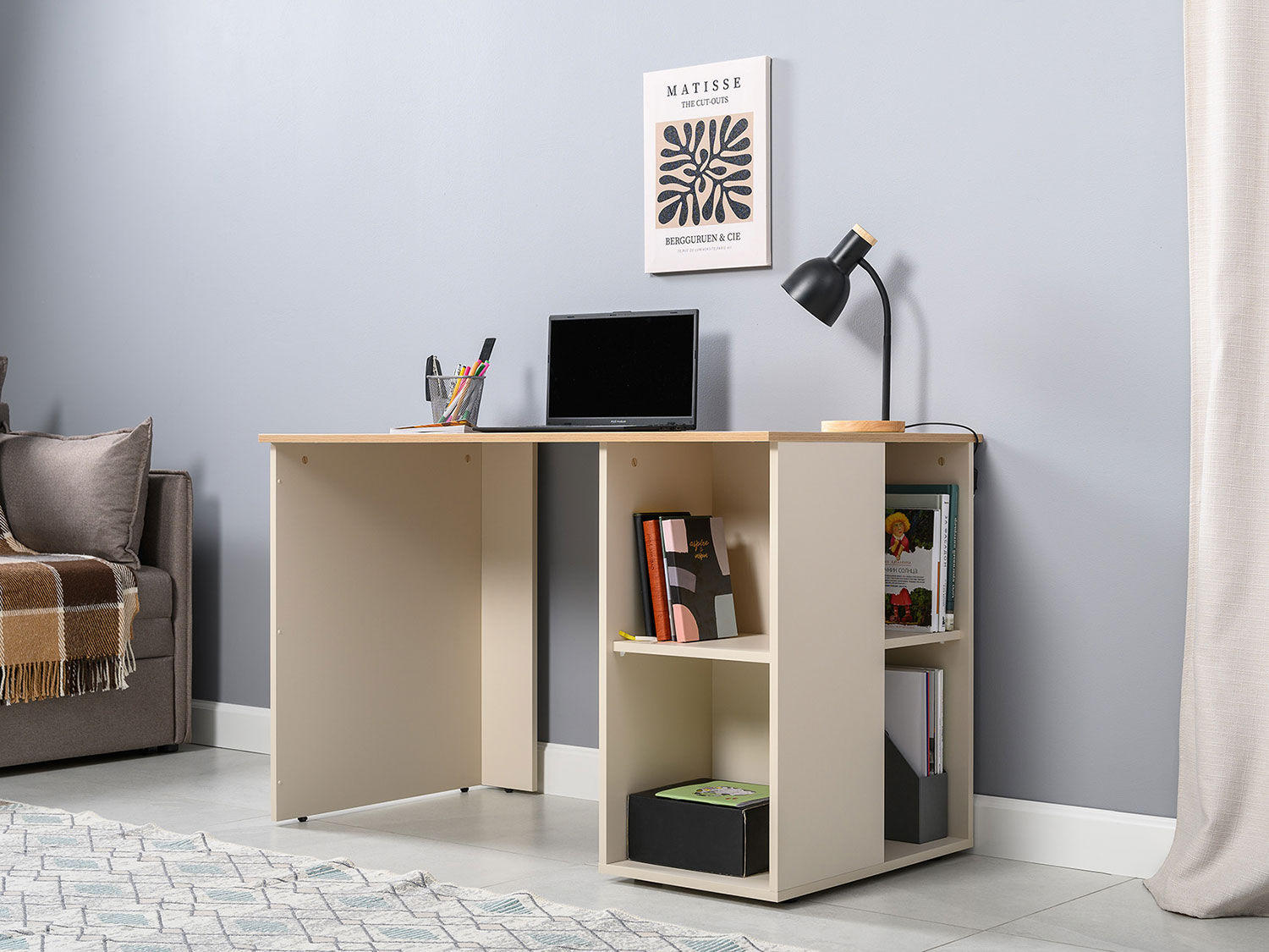 Стол письменный Лайт 12.163 Сатин купить в Москве