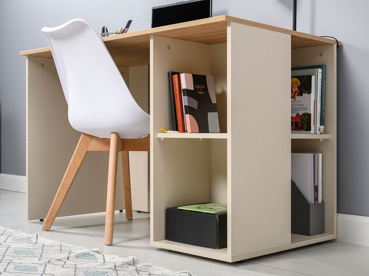 Стол письменный Лайт 12.163 Сатин купить в Москве