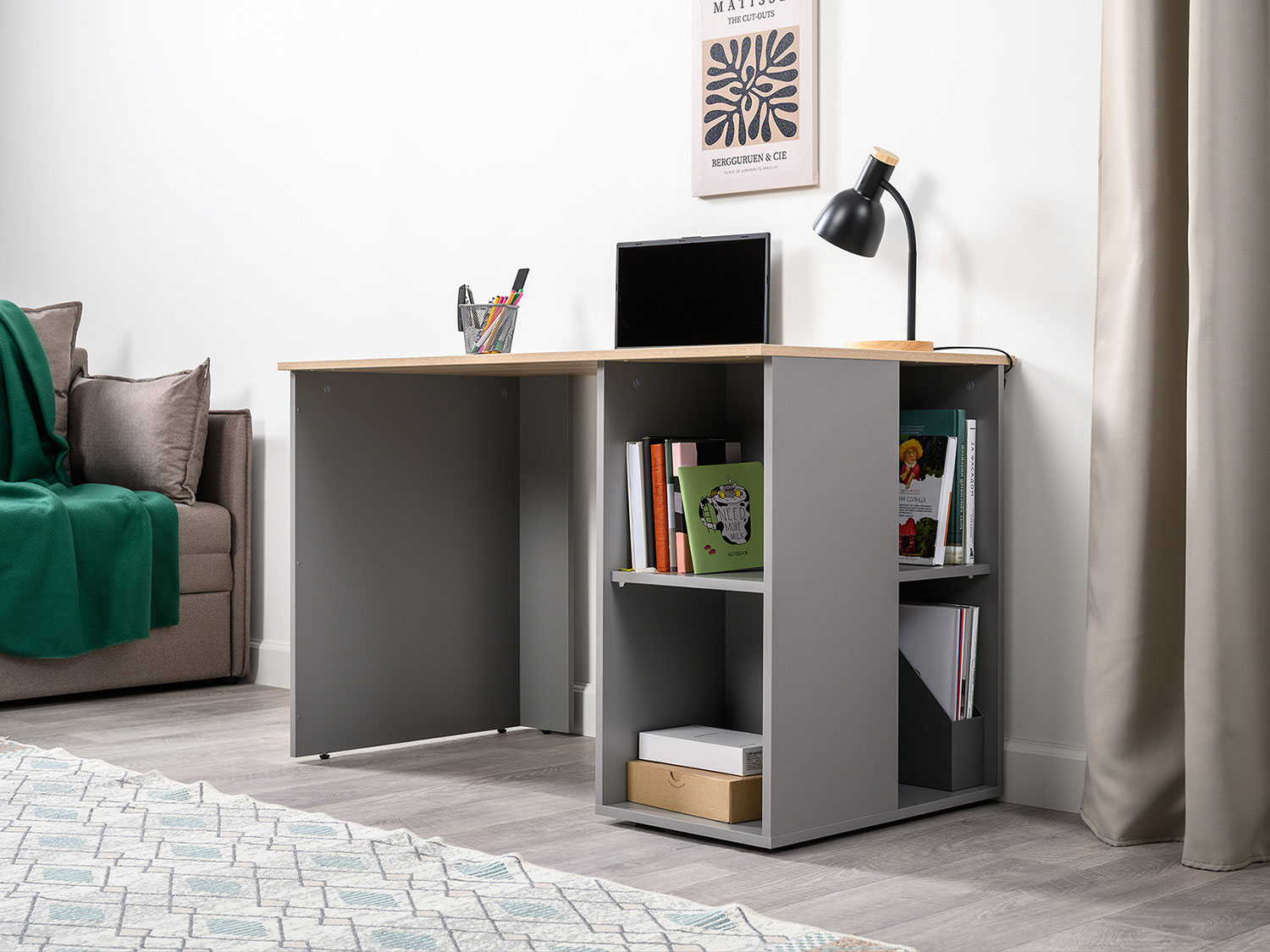 Стол письменный Лайт 12.163 Серый купить в Москве