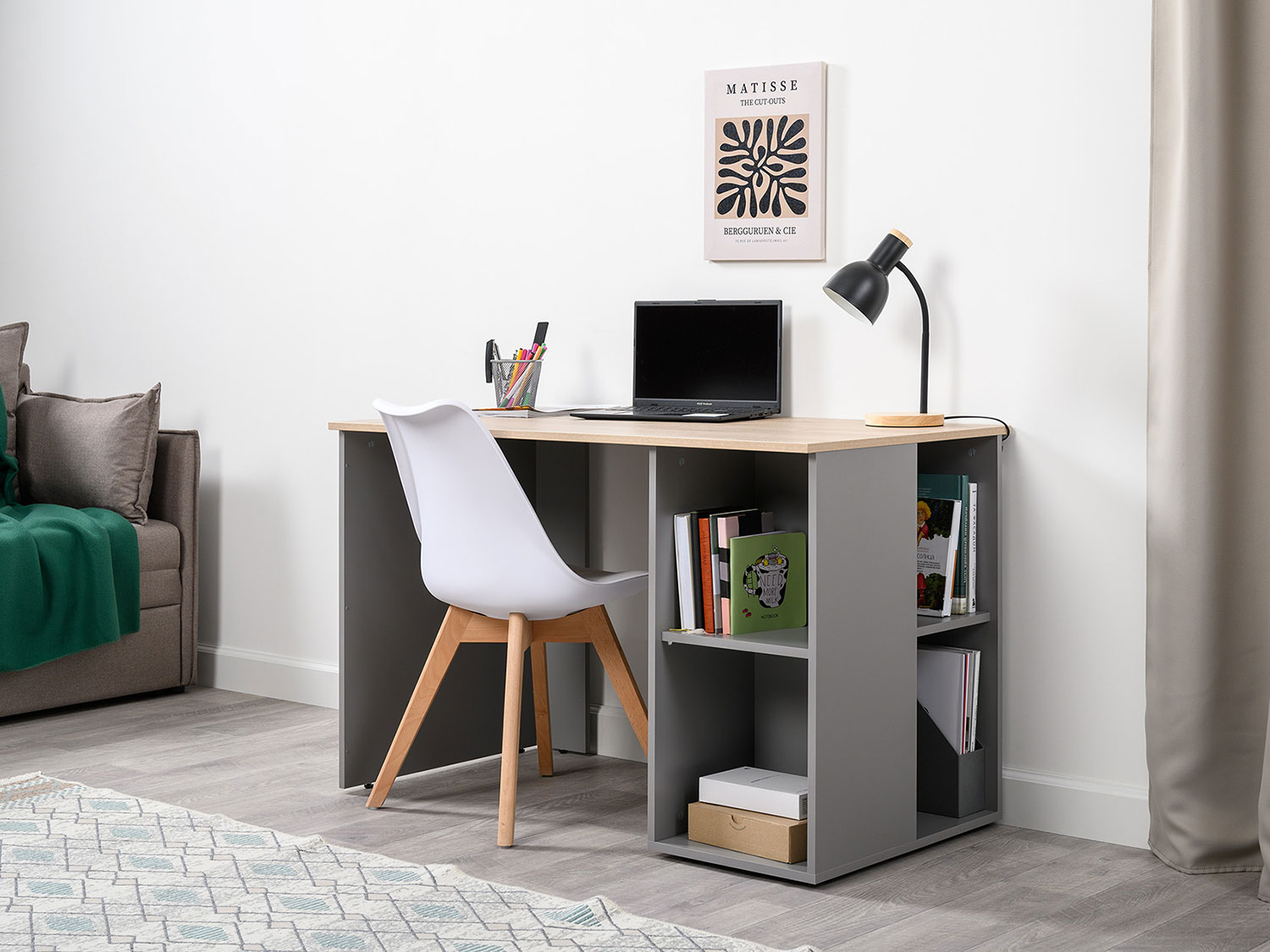 Стол письменный Лайт 12.163 Серый купить в Москве