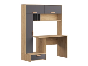 Стол письменный Лайт 03.243 H Гикори Рокфорд натуральный / Темно-серый