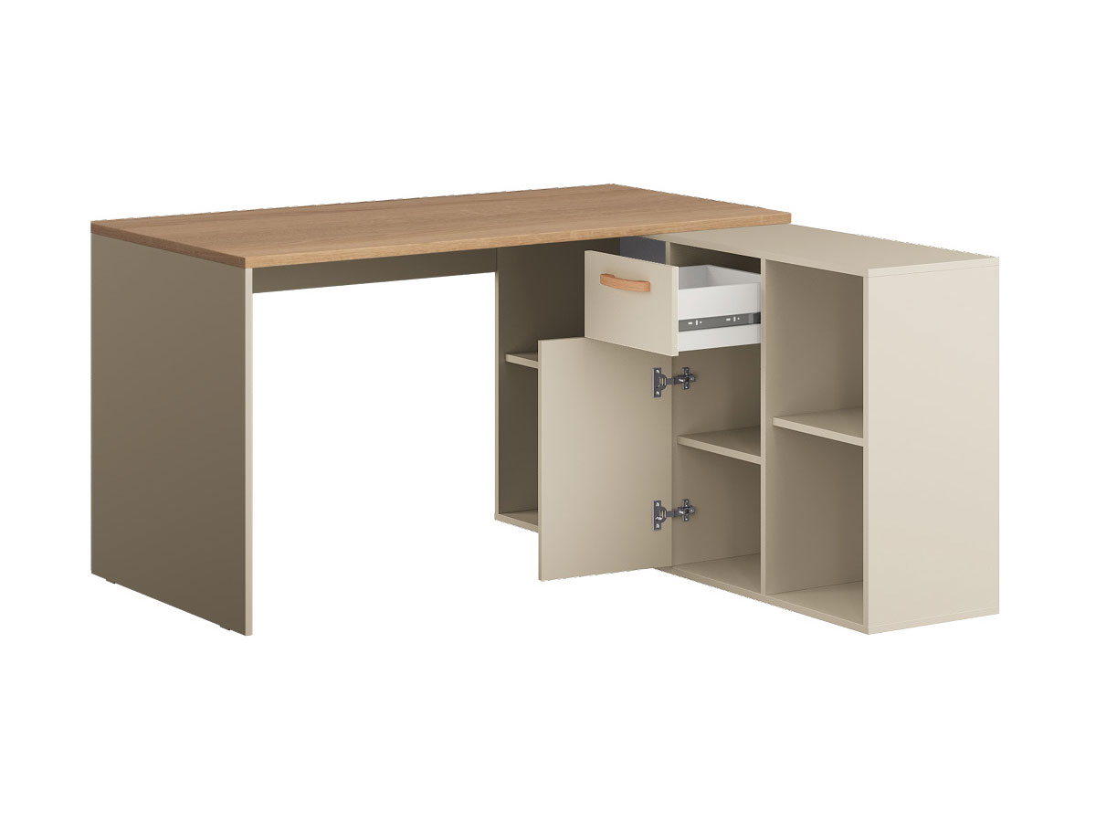 Стол письменный Лайт 03.245 F Сатин / Дуб эндгрейн купить в Москве