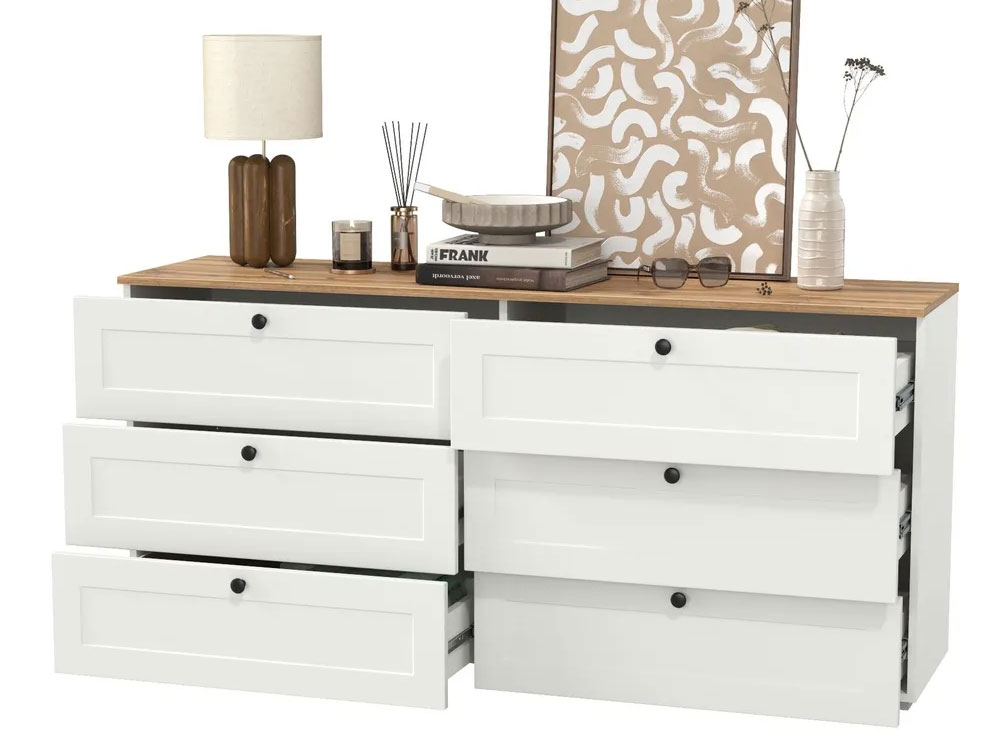 Комод Остин 16.240 Белый шагрень/Дуб Золотой CRAFT купить в Москве