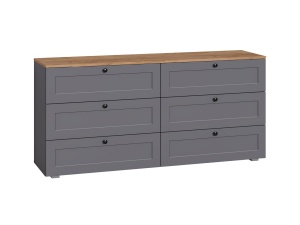 Комод Остин 16.240 Серый Графит/Дуб Золотой CRAFT