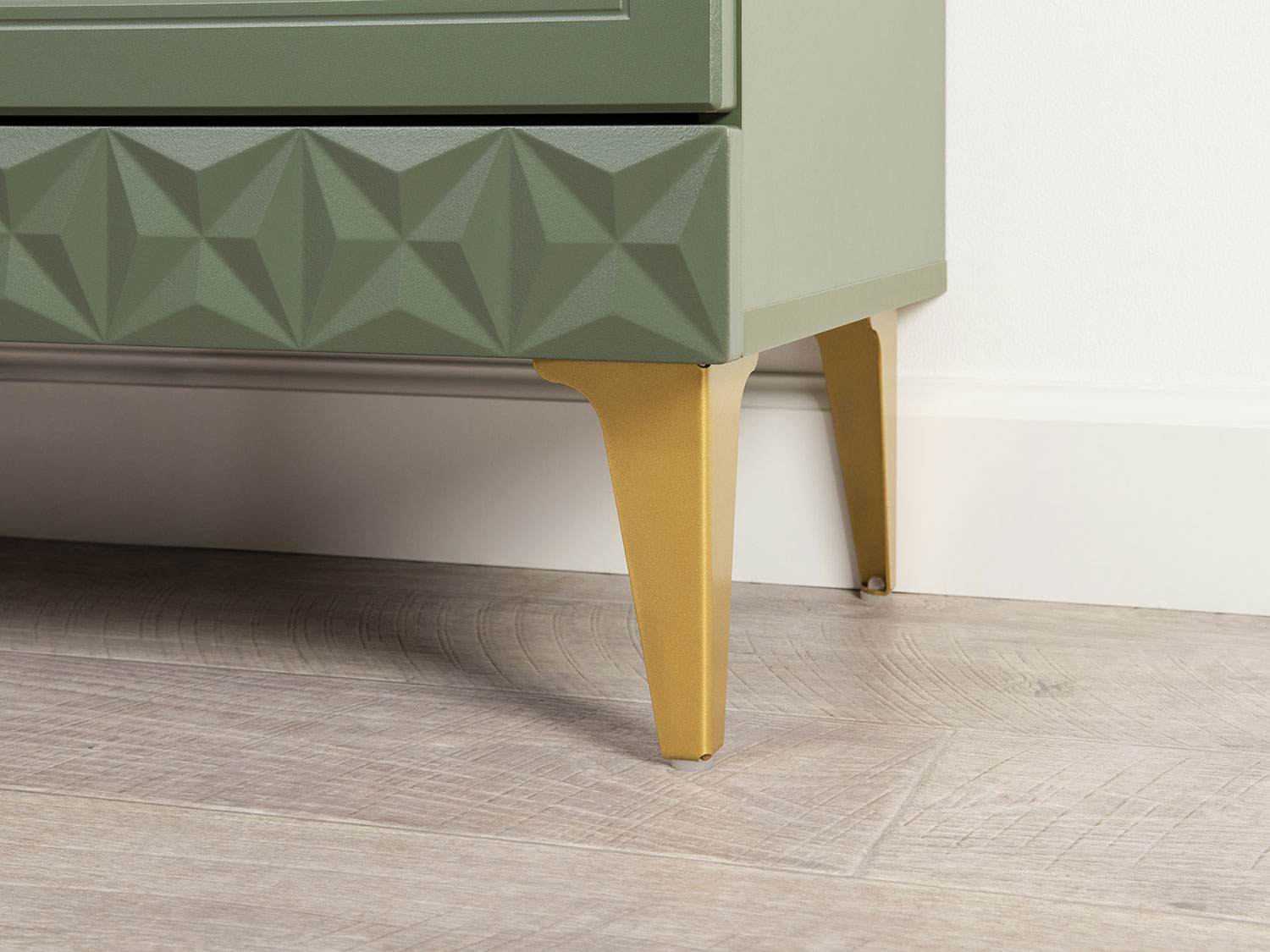 Комод Марион 16.249, Дымчатый зеленый / Олива шагрень купить в Москве