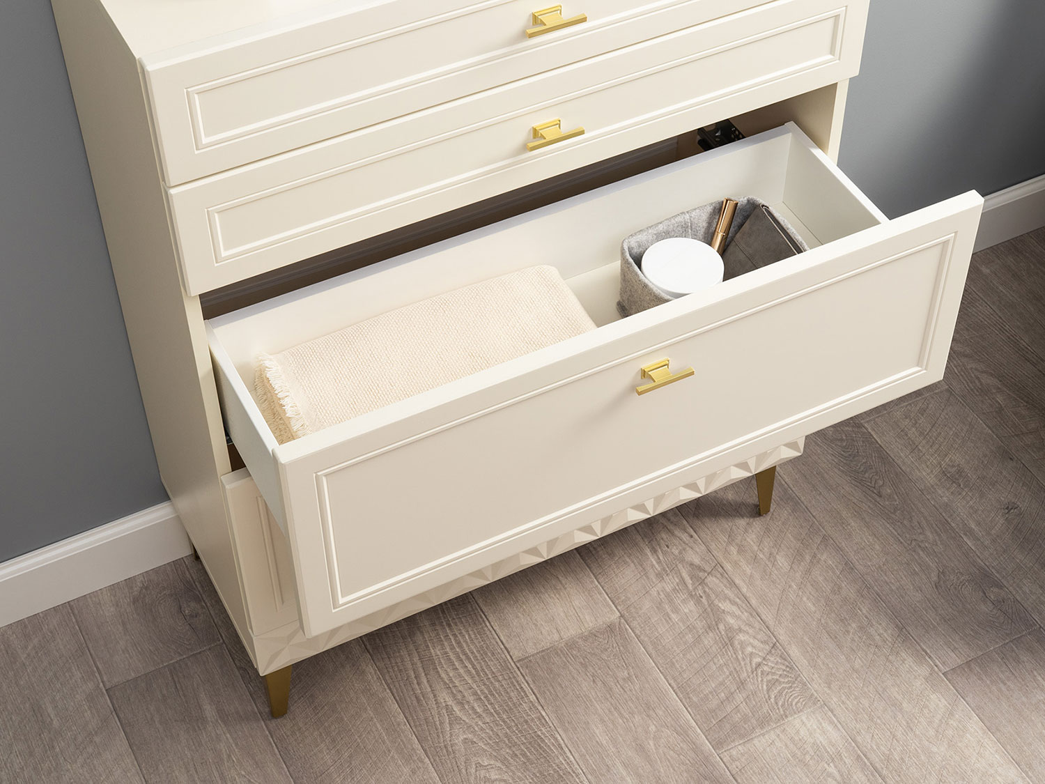 Комод Марион 16.249, Слоновая кость купить в Москве