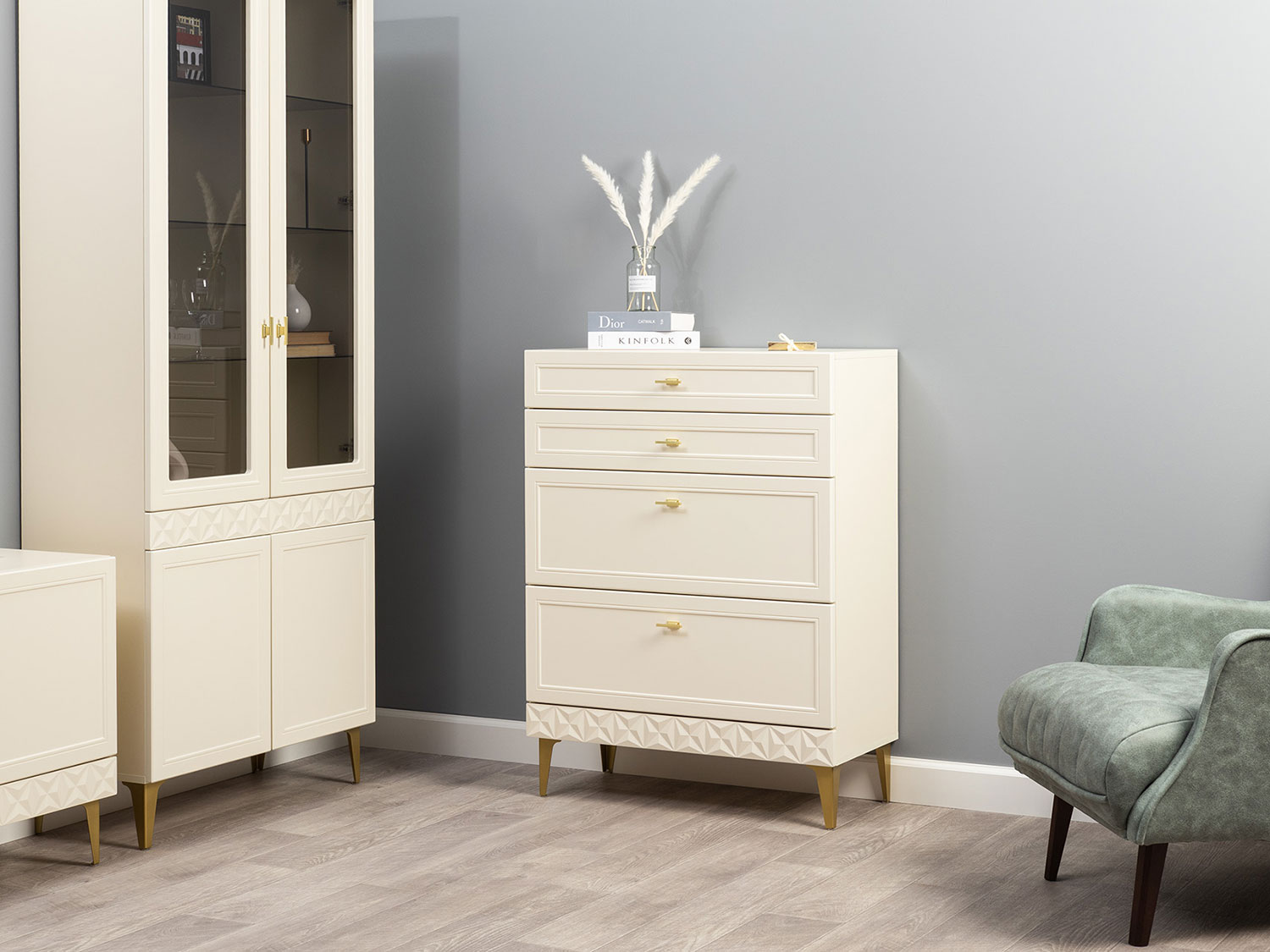 Комод Марион 16.249, Слоновая кость купить в Москве